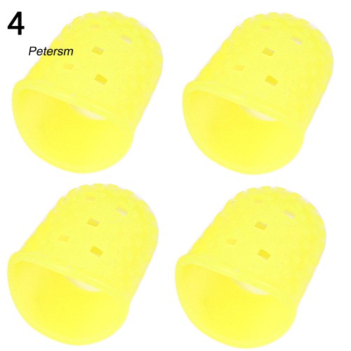 Bộ 4 Dụng Cụ Bảo Vệ Ngón Tay Trái Bằng Silicon Cho Đàn Ukulele Guitar Tiện Dụng