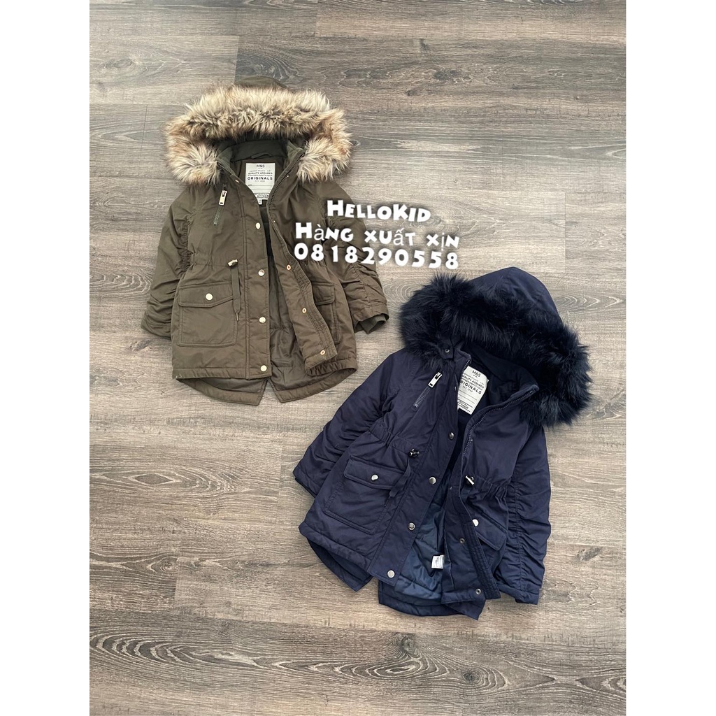 A468 - Áo khoác parka MS mũ lông bé gái