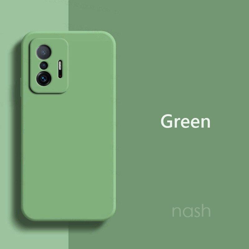 Ốp điện thoại silicone mềm màu trơn chống sốc cho Xiaomi Mi 11T Pro Mi11T Pro