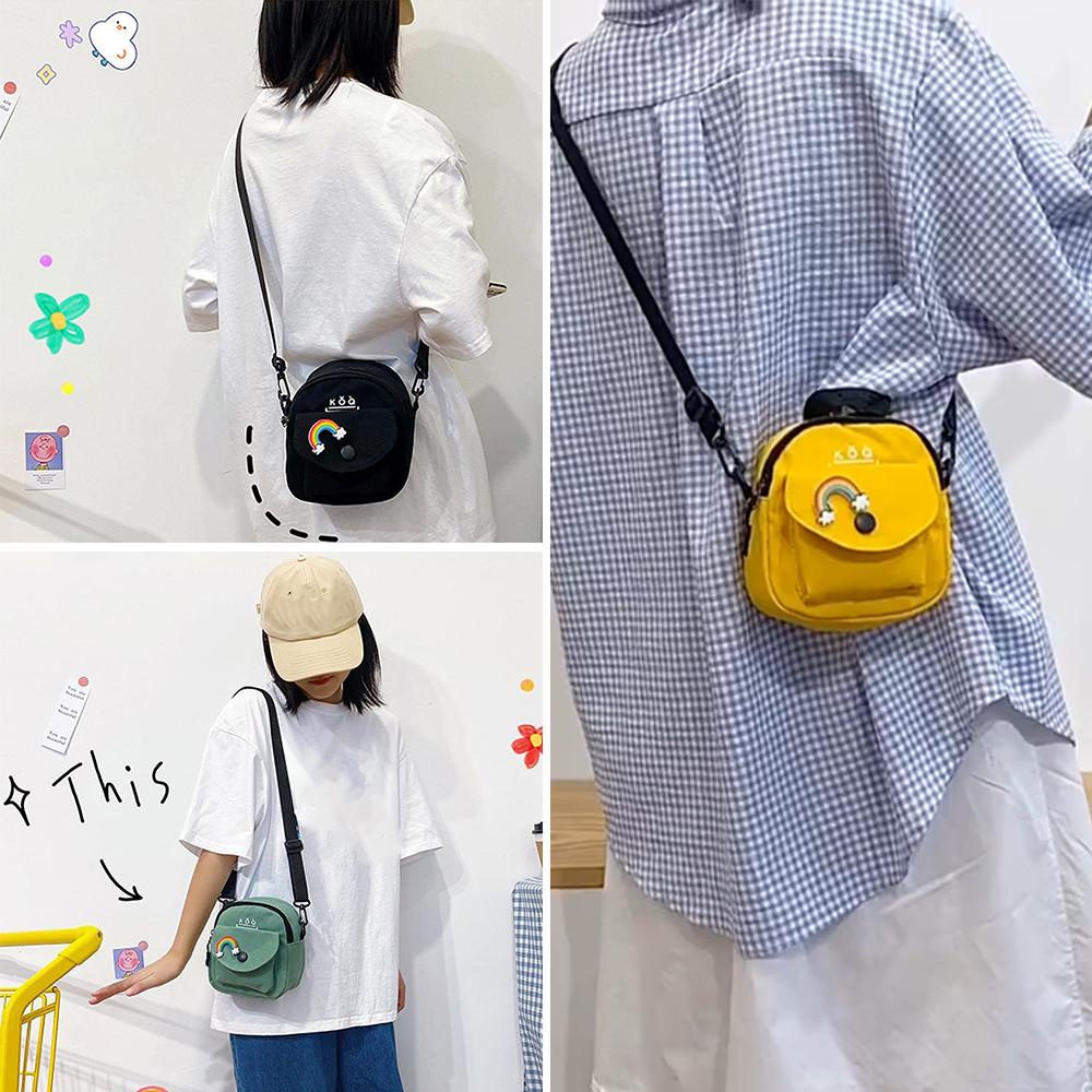 Túi Tote Đeo Chéo Vải Canvas Dễ Thương