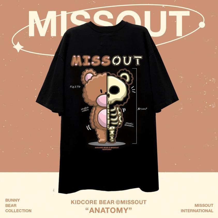 ÁO THUN KIDCORE XBEAR GẤU MISSOUT | BigBuy360 - bigbuy360.vn