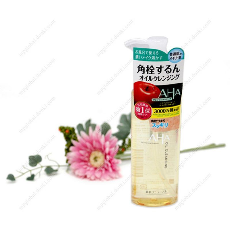 Dầu tẩy trang AHA 200ml màu vàng