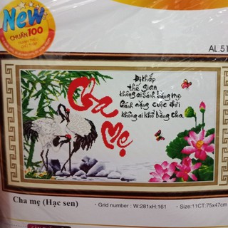 Tranh thêu Cha Mẹ ms 51416