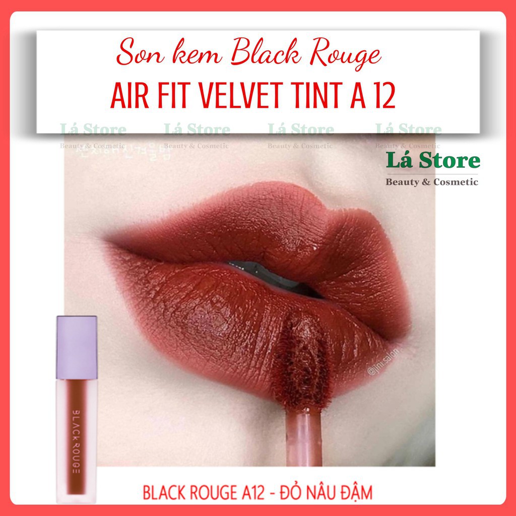 CHÍNH HÃNG - Son kem lì Black Rouge Air Fit VelVet Tint A12
