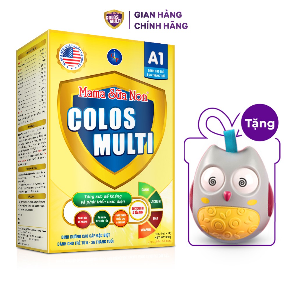 Sữa bột cho bé Colosmulti các loại 350g - 450g [Quà tặng đồ chơi lật đật chim cú]