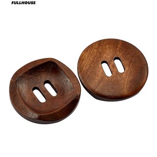 Set 25 cúc gỗ tròn 2 lỗ 30mm chuyên dụng cho may vá