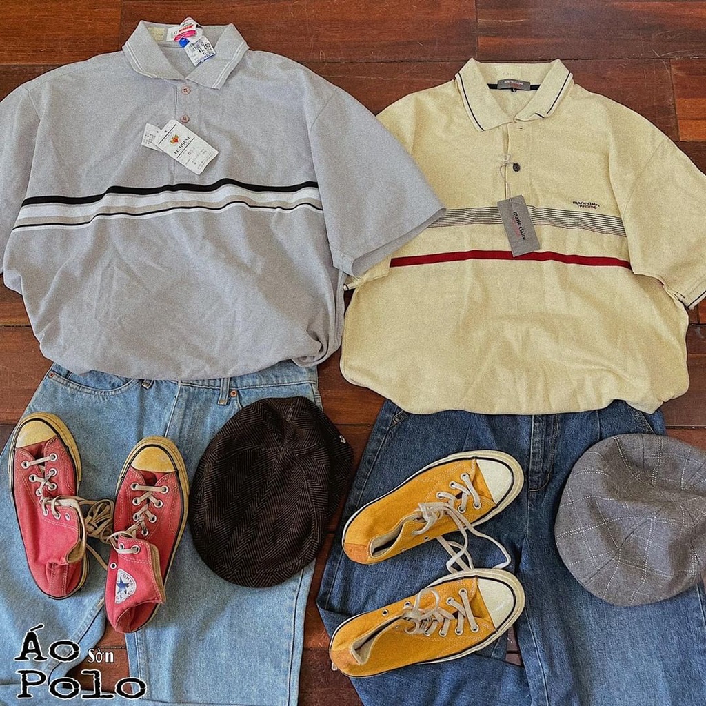 Áo Polo Nam Nữ 2Hand, Áo Phông Polo Cổ Bẻ Secondhand Chọn Mẫu Qua Ảnh Hàng Tuyển Chọn