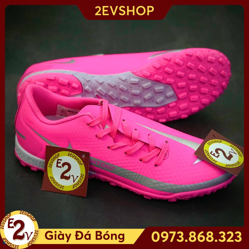 Giày Đá Bóng 𝗧𝗙 𝗡𝗶𝗸𝗲 𝗣𝗵𝗮𝗻𝘁𝗼𝗺 𝗚𝗧 Hồng Đã Khâu ˇ ⁵ ' ' P:{