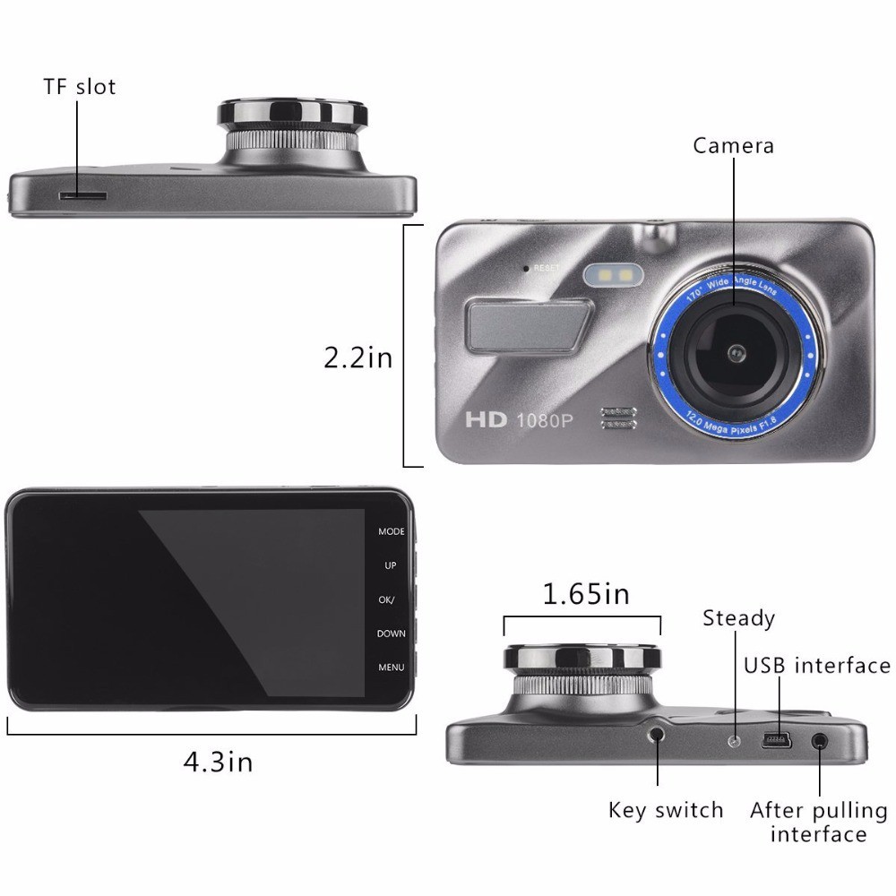 Set camera quan sát phía sau 1080P A10 kèm phụ kiện cho xe hơi | BigBuy360 - bigbuy360.vn
