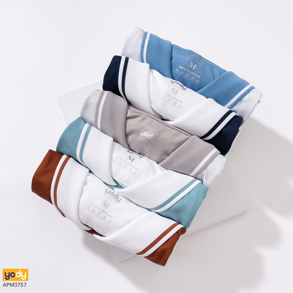 Yody Áo Polo nam chất liệu cotton coolmax phối ngực APM3757 | BigBuy360 - bigbuy360.vn