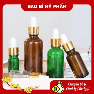 Lọ Chiết Serum ❤ Lọ đựng tinh dầu bóp giọt Khoen Vàng , lọ chiết serum
