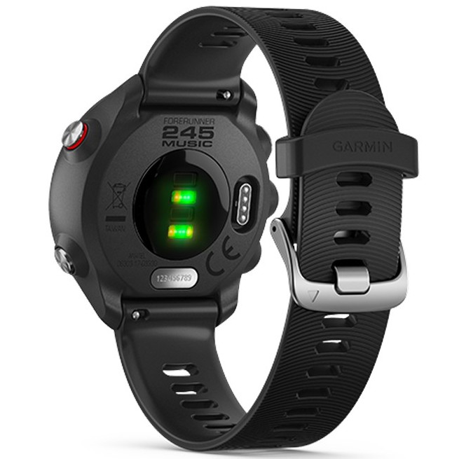 Đồng hồ thông minh Garmin Forerunner 245 Music Đen kháng nước 5ATM đo nồng độ SPO2 màn hình MIP - Chính hãng BH 12 tháng