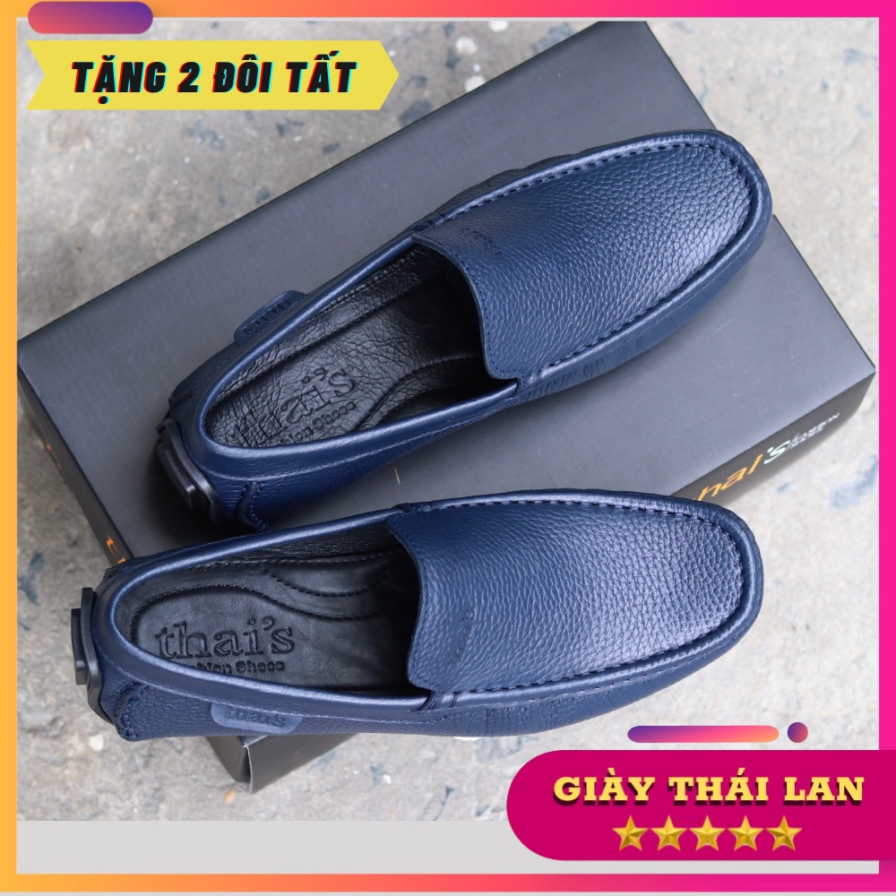 Giày lười nam da bò cao cấp, nhập Thái Lan Full hộp, bảo hành 2 Năm, mã SP TH03X, Thai Fashion Store