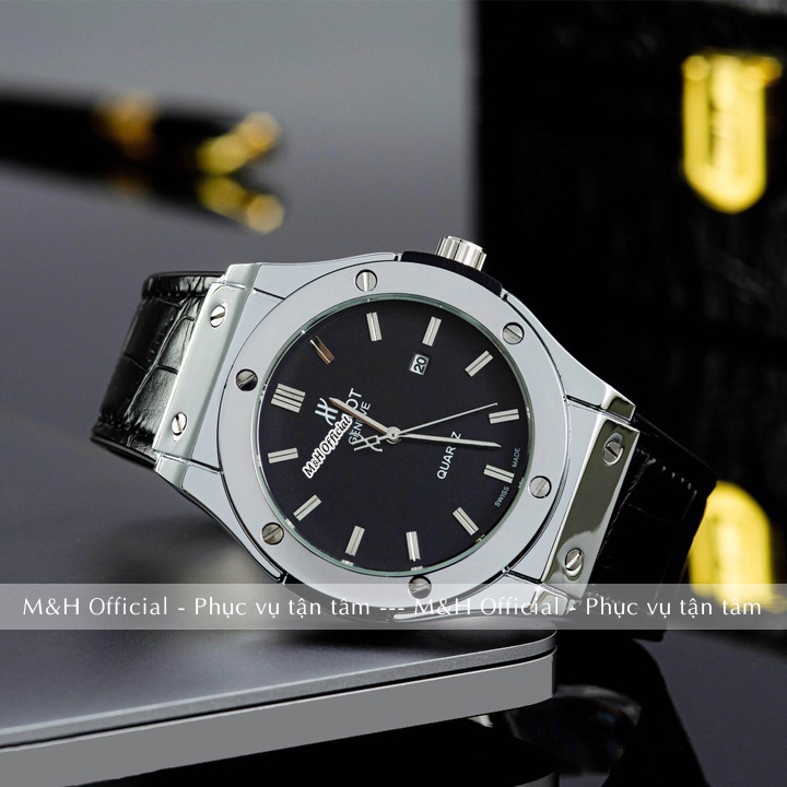 Đồng hồ đeo tay nam HL 6825 dây da cao cấp, tích hợp lịch ngày đẹp sang trọng lịch lãm giá rẻ [Tặng thêm pin] | BigBuy360 - bigbuy360.vn