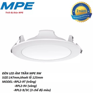 Đèn âm trần 9w d125 rpl2-mpe