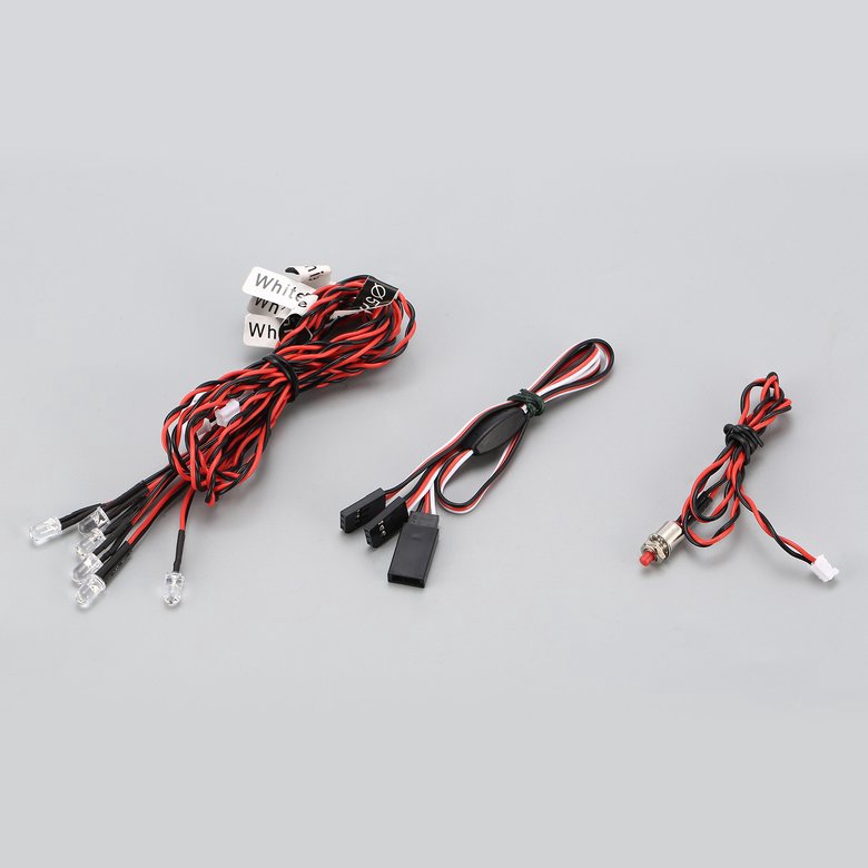 Bộ đèn LED nhấp nháy 12 bóng cho ô tô RC 1/10 1/8 RC HSP CC01 SCX10