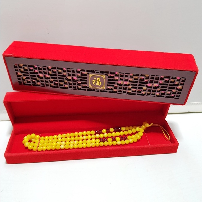 Hộp Đựng Vòng , Đựng Trang Sức Cao Cấp.Hộp Gỗ Nhung Đỏ kích thước: 24cm*5,5cm