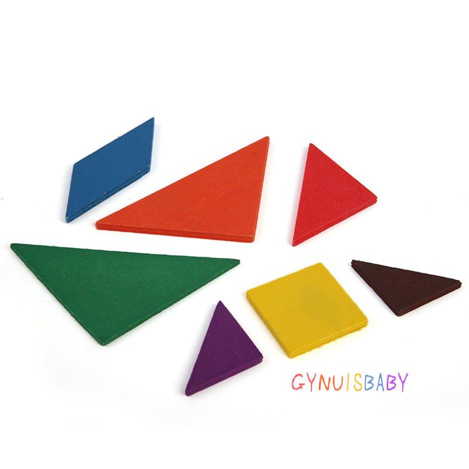 Bộ Đồ Chơi Xếp Hình Bằng Gỗ Rèn Luyện Trí Não Cho Bé