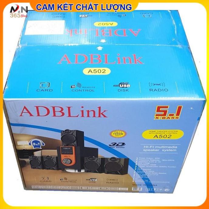 Loa Vi Tính 5.1 ADBLink A502 (Bluetooth - FM, Thẻ Nhớ, Usb)