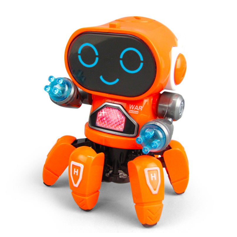 Đồ chơi trẻ em robot siêu nhân vui nhộn phát sáng biết nhảy và hát theo nhạc cho bé thông minh