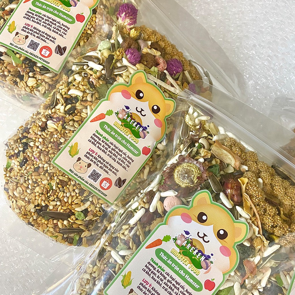 Thức ăn ABEKEN SIÊU NGON ~30 thành phần dành cho Hamster