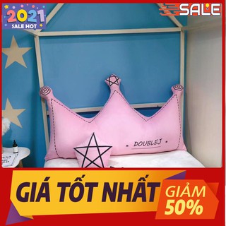 GỐI TỰA ĐẦU GIƯỜNG HÌNH VƯƠNG MIỆN MÀU HỒNG