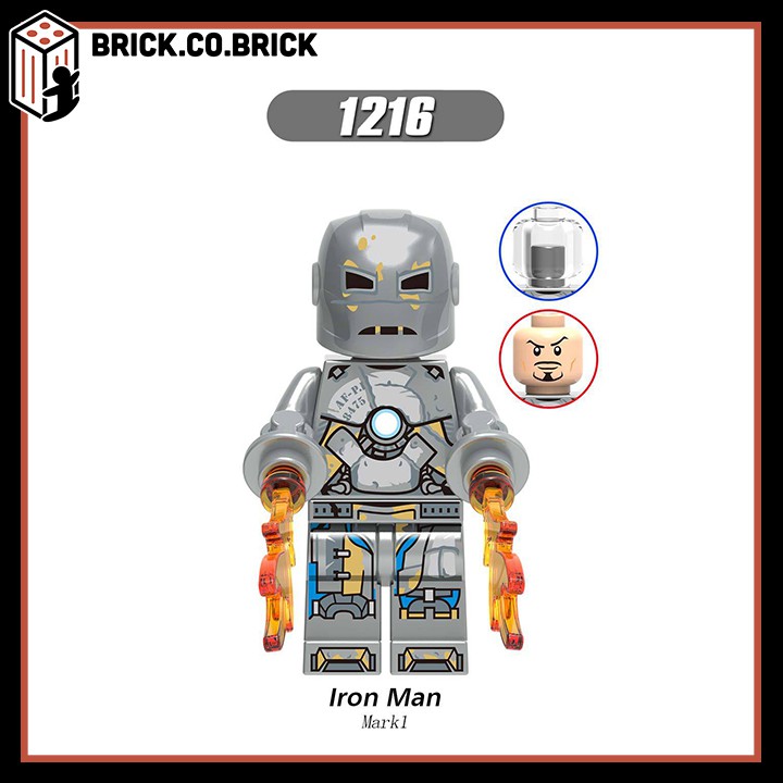 Đồ chơi Lắp ráp Minifigures Siêu anh hùng Super Heroes Mô hình Iron Man Người Sắt X0252