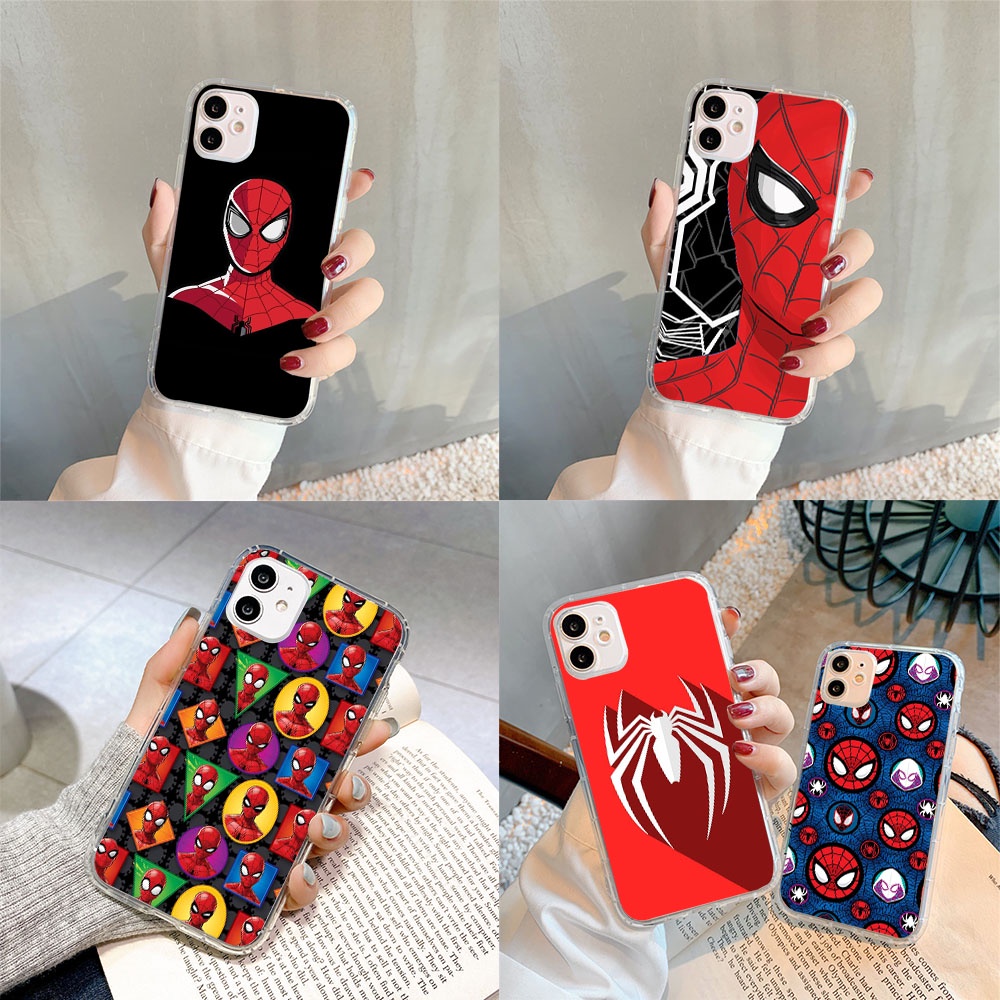 Ốp Điện Thoại Silicone TPU Mềm Họa Tiết Người Nhện Cho ASUS ZenFone 4S Shot 5 M2 5Z 4 Live Pegasus M1 Pro Plus Selfie Max Lite ML-210