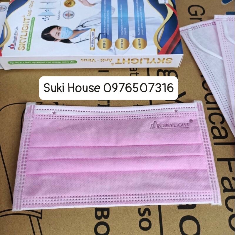 Khẩu trang y tế 4 lớp giấy kháng khuẩn gói 10 cái Skylight, hàng Việt Nam chất lượng cao, giá bình ổn | BigBuy360 - bigbuy360.vn