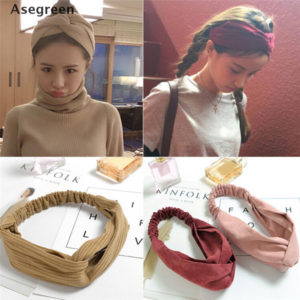 Băng đô vải lụa thắt nút thời trang xinh xắn