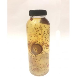 Chai nhựa tròn nắp đen 500ml - Chai đựng chè dưỡng nhan