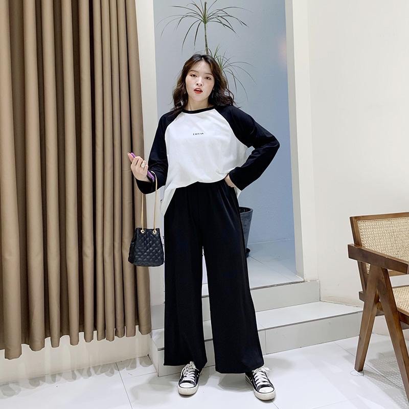 Quần thun cotton ống rộng BIGSIZE | BigBuy360 - bigbuy360.vn