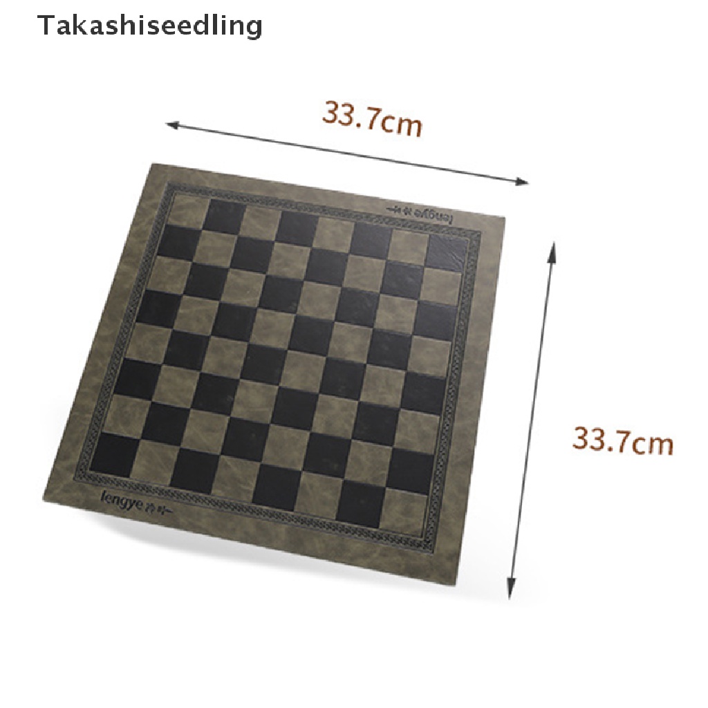 (Takashiseedling) Thảm Chơi Cờ Vua Bằng Da PVC Dập Nổi