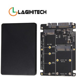 *LAGIHITECH* ( NEW) Adapter Chuyển Đổi SSD mSATA + M2 SATA to SATA iii 2.5 inch (Màu ngẫu nhiên) - Bảo Hành 1 Tháng