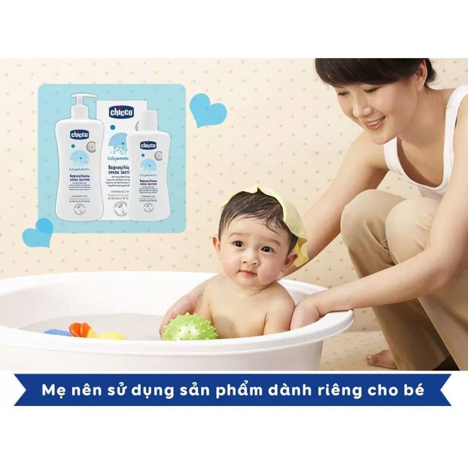 Sữa tắm gội chiết xuất Yến mạch 0M+ Chicco 200ml/500ml (CHÍNH HÃNG) CHO BÉ