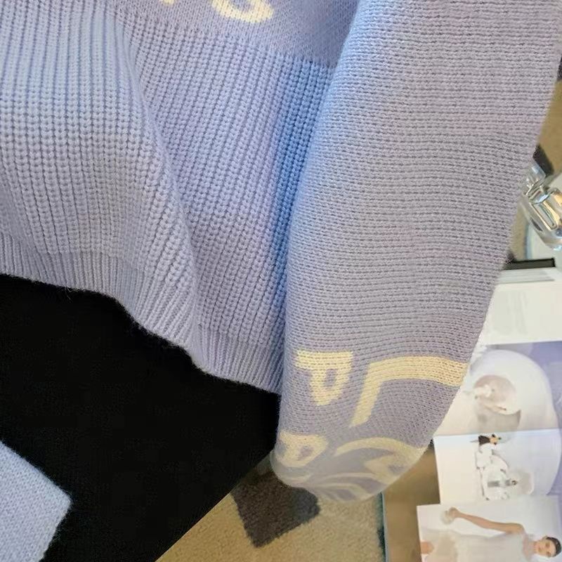 Áo Sweater Tay Dài Trễ Vai In Chữ Thời Trang Cho Nữ  tao bao