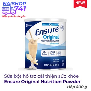 Ensure Original Nutrition Powder sữa bột hỗ trợ cải thiện sức khỏe, Hộp 400g