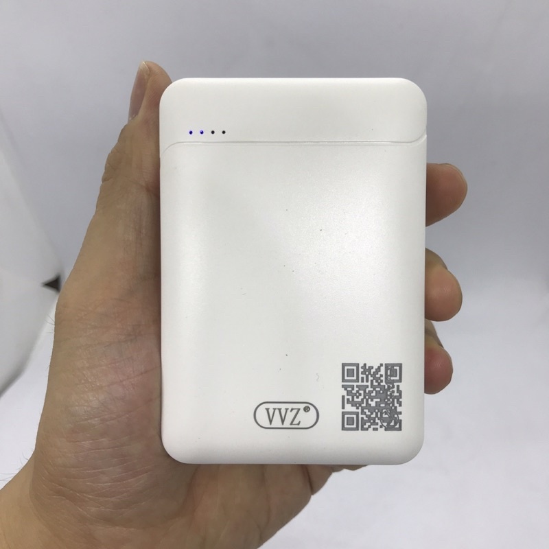 Sạc Dự Phòng Mini Dung Lượng 10000 mAh VVZ Công suất 2.1A Lõi Pin POLIMER LITHIUM Chuẩn Dung Lượng