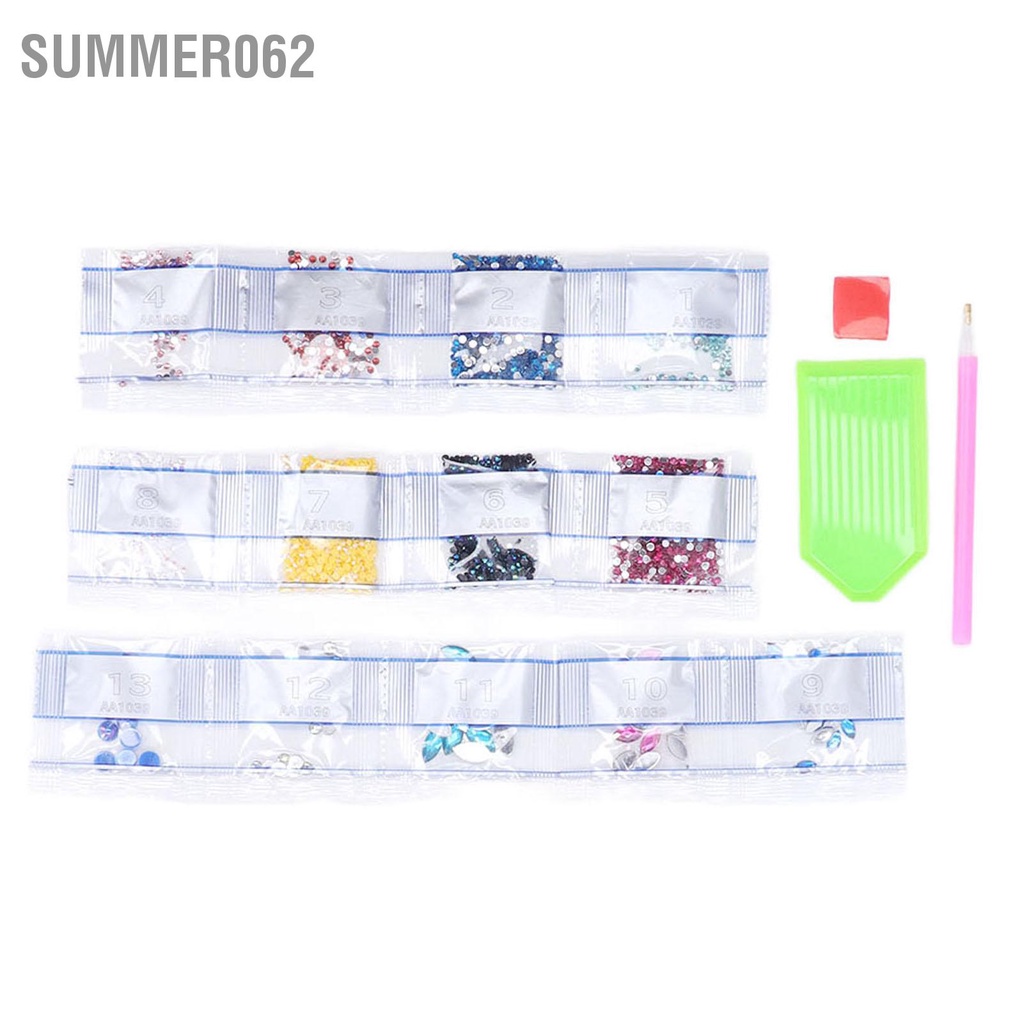 Summer062 5D Rhinestone Tranh Tote Bag Trau dồi tính kiên nhẫn Thưởng thức mô hình con bướm DIY Túi văn học cho Art Craft Trang trí nội thất Dã ngoại