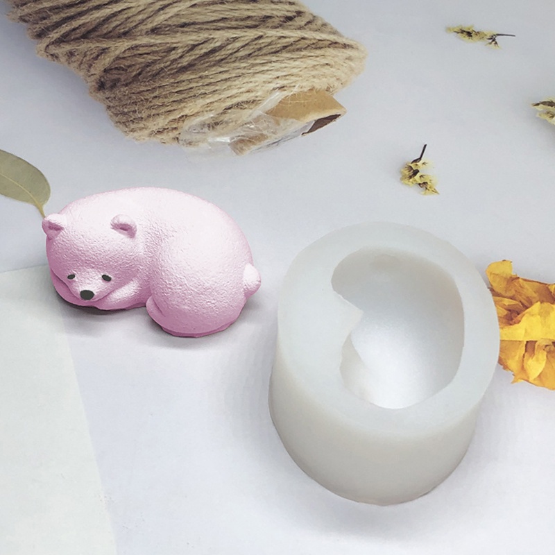 Khuôn Silicone Tạo Hình Làm Bánh Kẹo Hình Gấu 3d Diy
