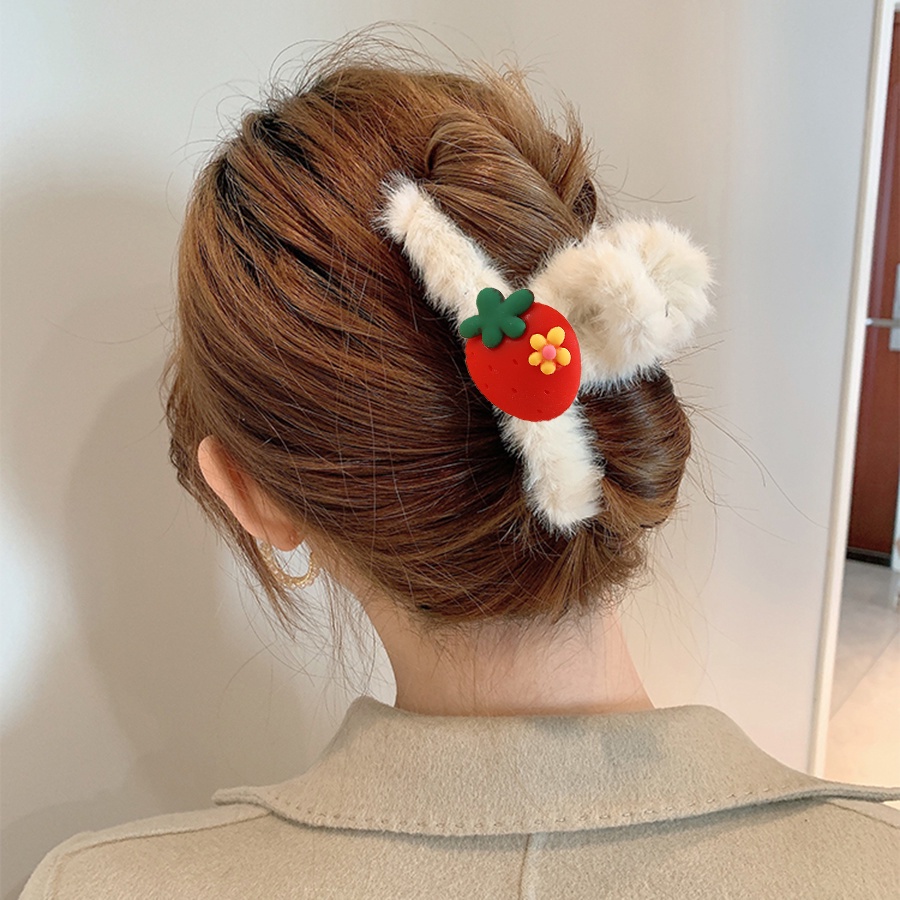 Kẹp tóc hình trái cây dễ thương cho nữ