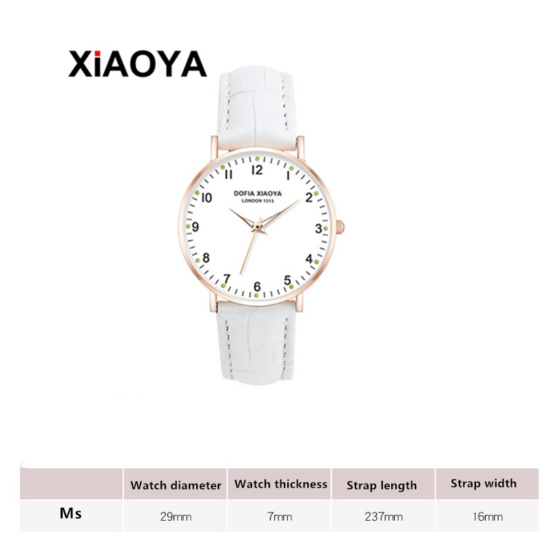 [HÀNG CHUẨN AUTH]  Đồng hồ Xiaoya 1313 hợp thời trang cho nữ