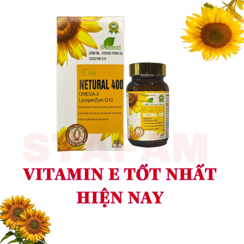 [ 60 viên HSD T10/2024] Hỗ trợ thụ thai, bổ trứng bổ trợ Stafam - VITAMIN E 400, dầu thông đỏ, omega 3, dầu hoa anh thảo