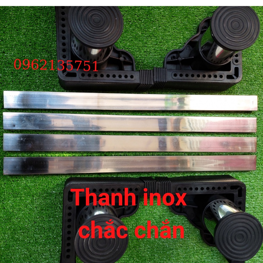 Chân đế tủ lạnh, máy giặt khung inox chân đế cao su chống rung