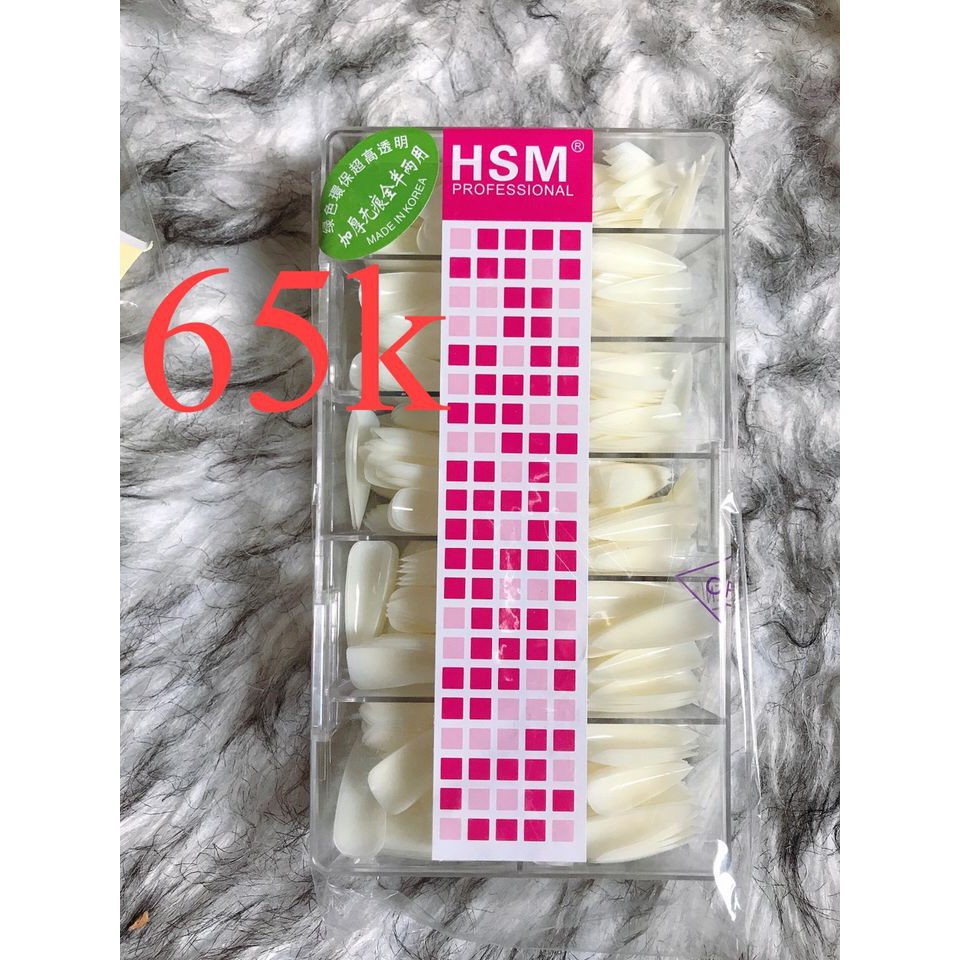 MÓNG ÚP HSM CHÍNH HÃNG - HỘP 500 MÓNG PHOM CHUẨN ĐẸP KHÔNG CẦN DŨA