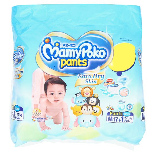Tả quần Mamy Poko size M cho bé 7-12 kg túi 18 miếng