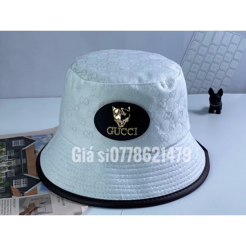 Nón bucket thời trang nam nữ gucc logo cao cấp