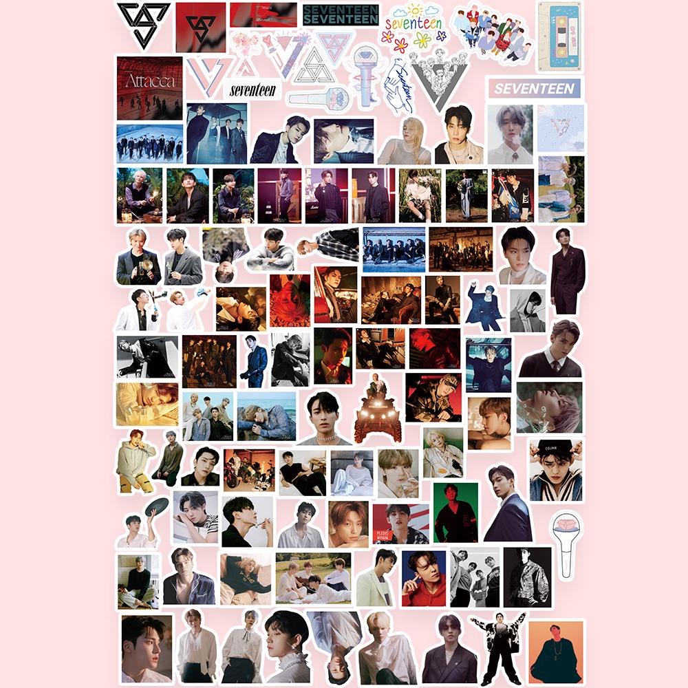 Miếng Dán Seventeen Album FML Attacca 107 Cho Điện Thoại / Laptop / Vali