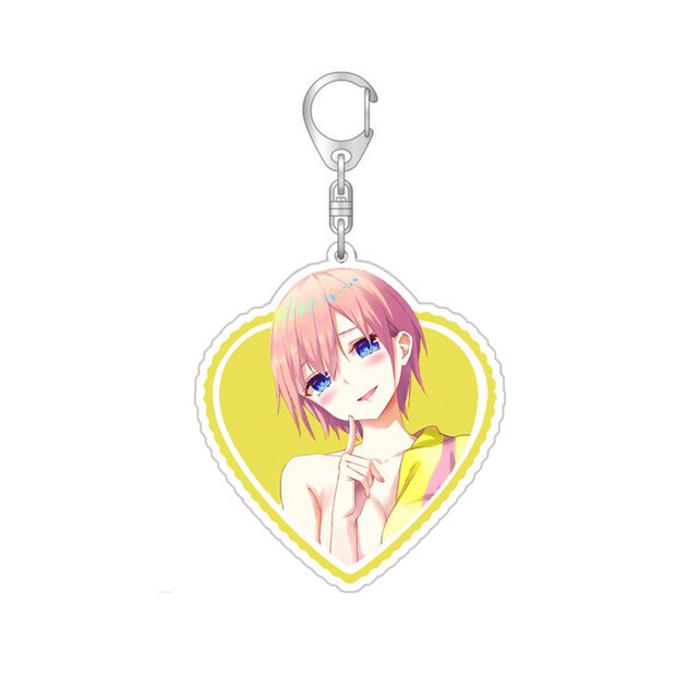 Móc khóa chibi anime Gotoubun No Hanayome Nhà Có 5 Nàng Dâu móc khoá quà lưu niệm móc khoá phụ kiện bằng arcrylic