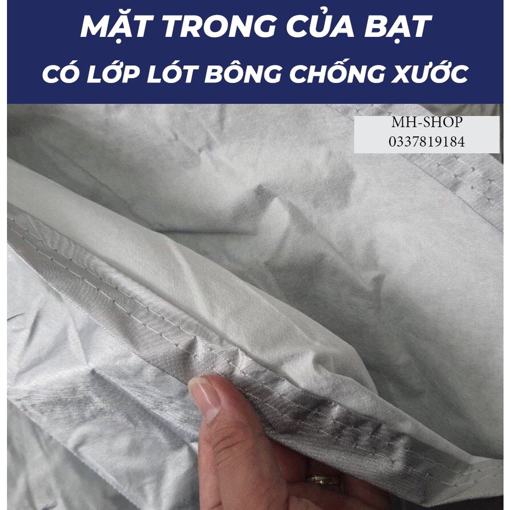 [ BH 1 NĂM ] Bạt phủ toàn xe 3 lớp Tráng Nhôm Cách Nhiệt Cao Cấp Chống Nắng, Chống xước, Chống cháy cho ô tô DC-SHOP